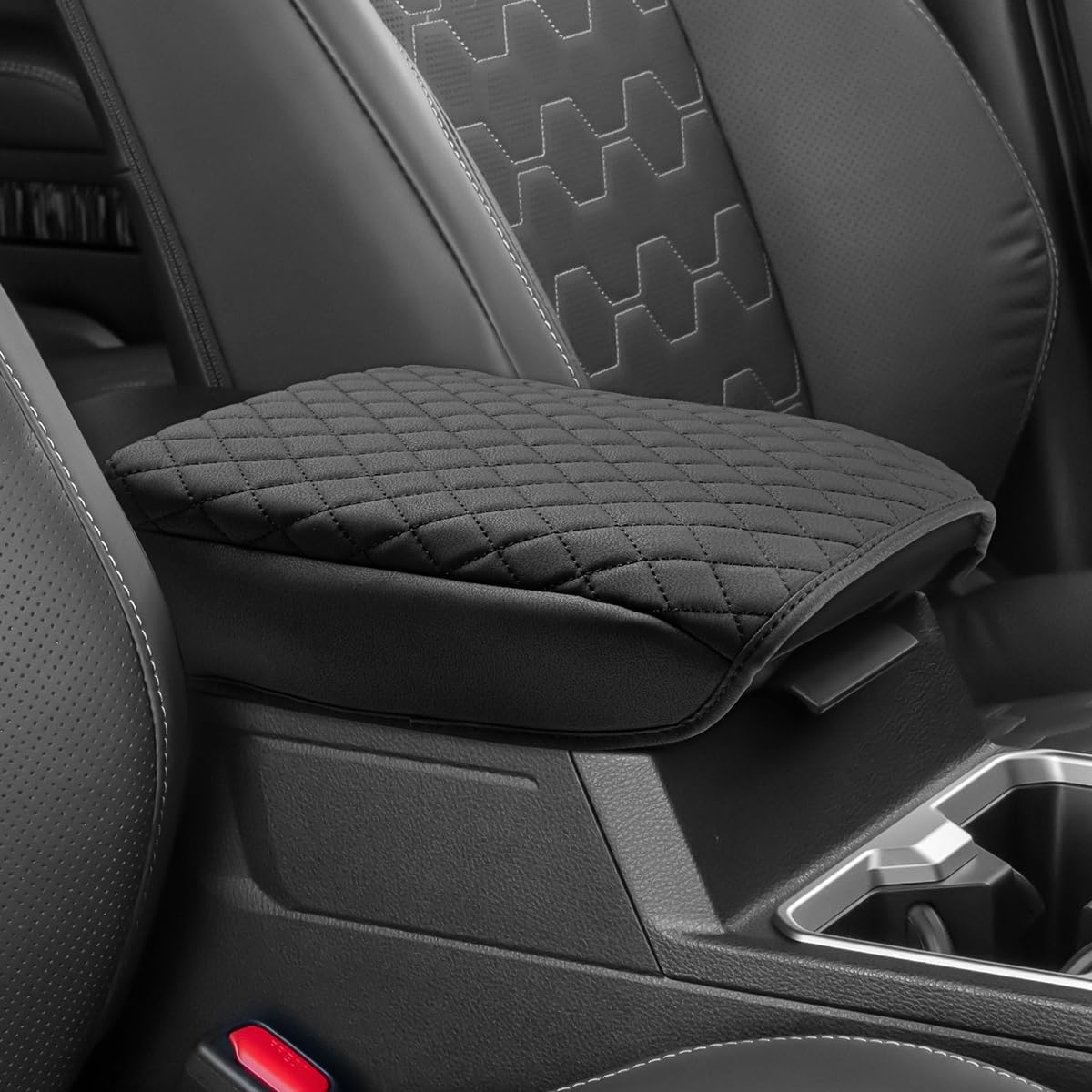 Shademax Custom for 2026 2025 Toyota 4Runner Center Console Cover Armrest Cover for 4Runner Accessories 2025 Arm Rest Cushion Pad Leather Middle Console Cover Armrest Seat Box Protector Anti-Scratch