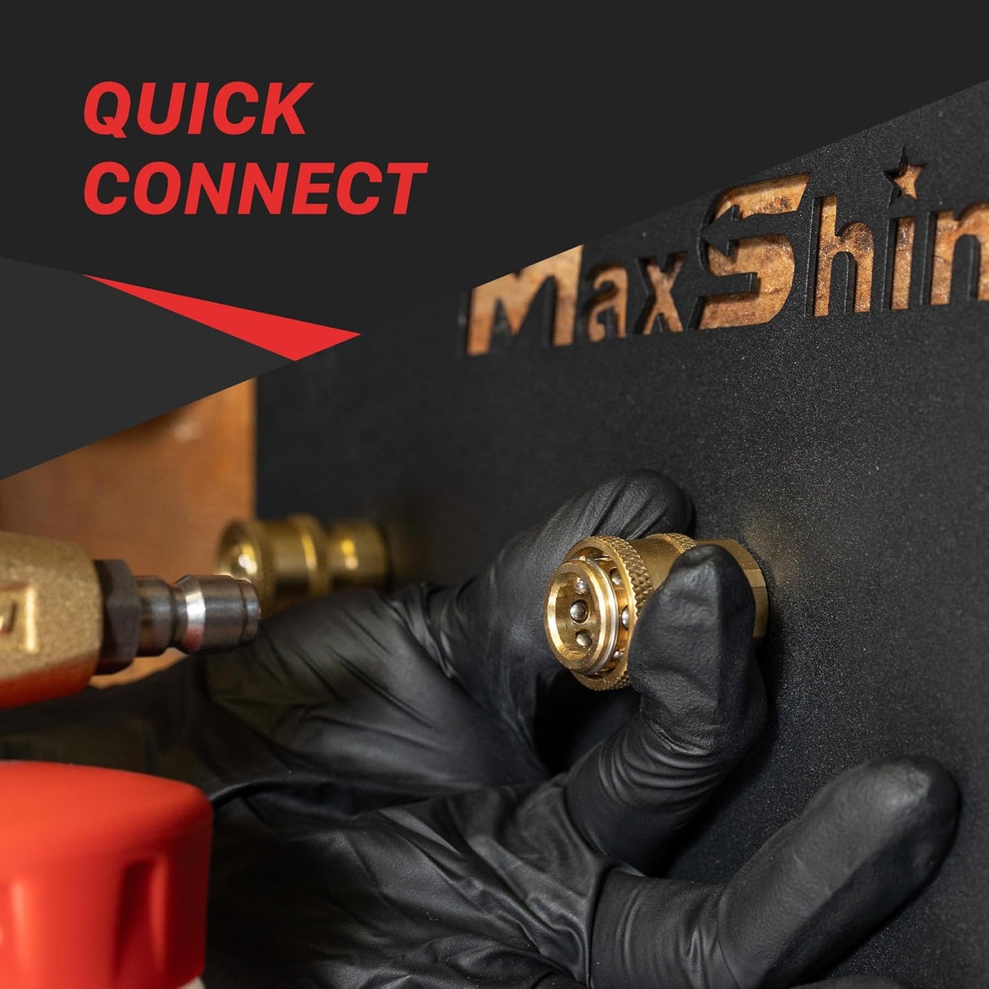 Maxshine 1/4" Universal Quick Connect Foam Cannon Holder – Wall-Mounted Organizer for Garage & Mobile Detailing – Holds Multiple Foam Cannons – Durable & Compatible Design